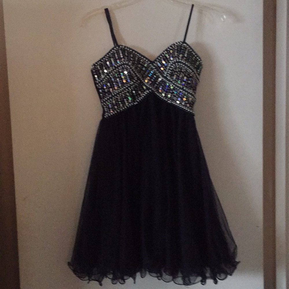 Navy Blue Junior Prom/Cocktail Dress